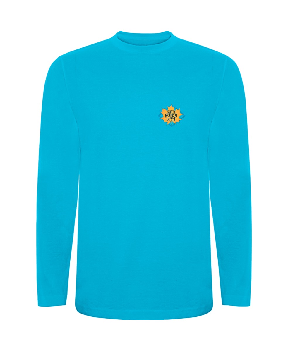 Laste pikkade varrukatega särk, türkiis