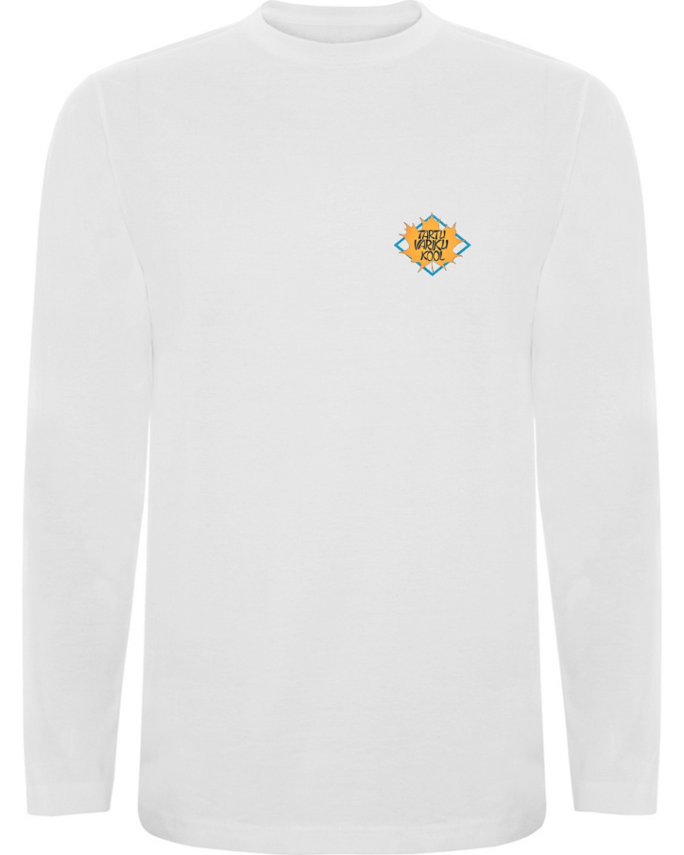 Unisex pikkade varrukatega särk, valge