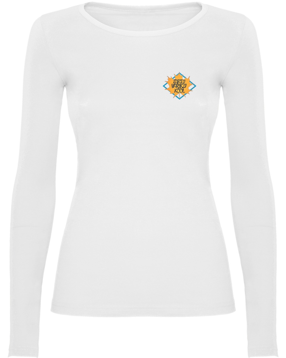 Naiste pikkade varrukatega särk, valge